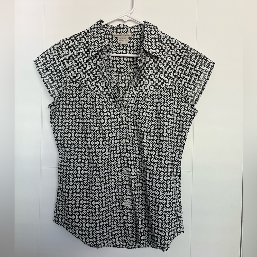 Cute pattern Exofficio Black and White Women's Top